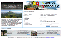 Tablet Screenshot of agencegambetta63.fr